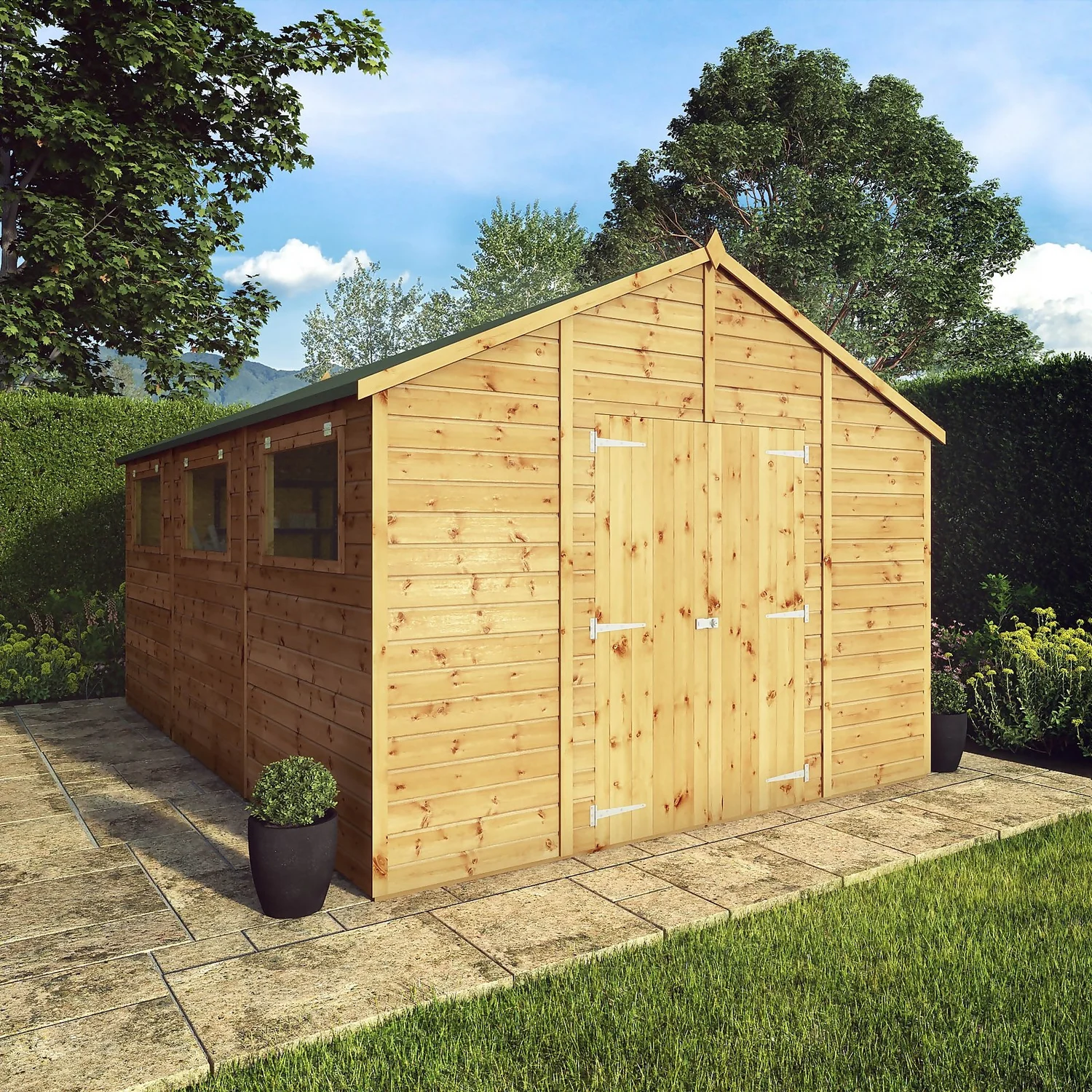 Mercia 15ft X 10ft Premium Shiplap Modular Workshop Shed - Including Installation 4 Mercia 15ft X 10ft Premium Shiplap Modular Workshop Shed - Including Installation - Image 2