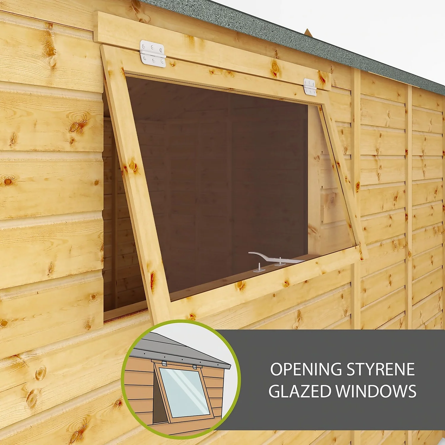 Mercia 15ft X 10ft Premium Shiplap Modular Workshop Shed - Including Installation 5 Mercia 15ft X 10ft Premium Shiplap Modular Workshop Shed - Including Installation - Image 3