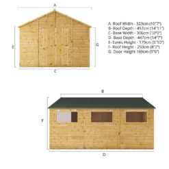 Mercia 15ft X 10ft Premium Shiplap Modular Workshop Shed - Including Installation 18 Mercia 15ft X 10ft Premium Shiplap Modular Workshop Shed - Including Installation -Outdoor Garden 13555760 2114949333432247