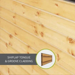 Mercia 8ft X 6ft Premium Windowless Shiplap Apex Shed -Outdoor Garden 13555779 7964949333958723