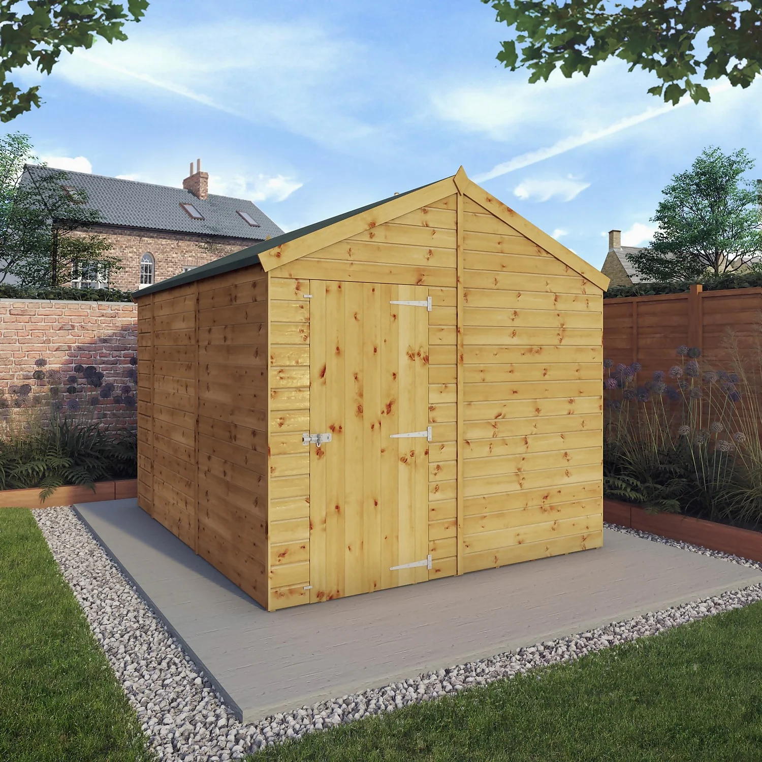 Mercia 10ft X 8ft Premium Windowless Shiplap Apex Shed 4 Mercia 10ft X 8ft Premium Windowless Shiplap Apex Shed - Image 2