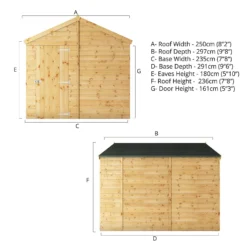 Mercia 10ft X 8ft Premium Windowless Shiplap Apex Shed 17 Mercia 10ft X 8ft Premium Windowless Shiplap Apex Shed -Outdoor Garden 13555789 2854949333408613