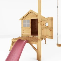 Mercia 4ft X 4ft Snug Wooden Playhouse With Tower - Installation Included -Outdoor Garden 13555805 1845027846226429