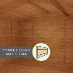 Mercia 5m X 3m Retreat Log Cabin 44mm -Outdoor Garden 13555829 1375025545638215