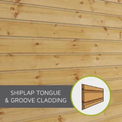 Mercia 10ft X 6ft Premium Shiplap Pent Shed -Outdoor Garden 13555856 3255011477873557