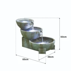 Stylish Fountain Oasis Water Feature With LEDs -Outdoor Garden 13846043 8054962028273395