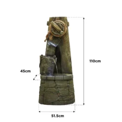 Stylish Fountain Enchanted Well Water Feature With LEDs 11 Stylish Fountain Enchanted Well Water Feature With LEDs -Outdoor Garden 13846056 7074962027676998