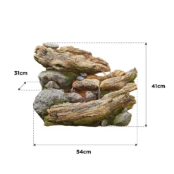 Stylish Fountain Bubbling Brook Water Feature With LEDs -Outdoor Garden 13846059 1884962028336110