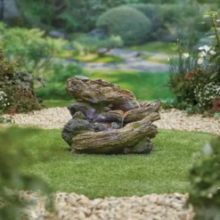 Stylish Fountain Bubbling Brook Water Feature With LEDs -Outdoor Garden 13846059 1994962028178382