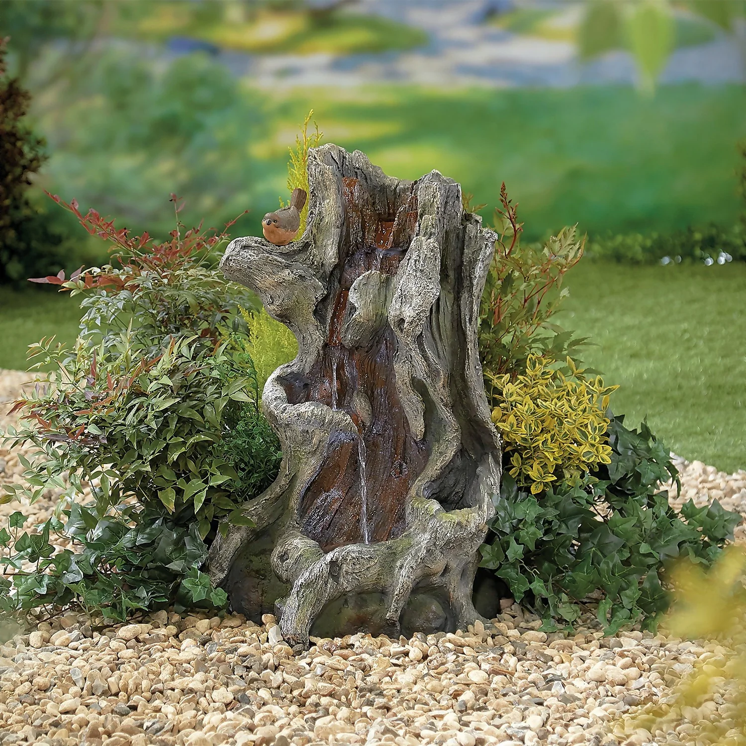 Stylish Fountain Willow Spills Water Feature With LEDs 4 Stylish Fountain Willow Spills Water Feature With LEDs - Image 2