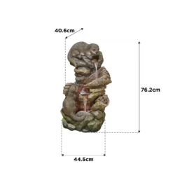Stylish Fountain Otter Pools Water Feature With LEDs 13 Stylish Fountain Otter Pools Water Feature With LEDs -Outdoor Garden 13846071 1084962028366896