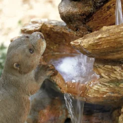 Stylish Fountain Otter Pools Water Feature With LEDs 12 Stylish Fountain Otter Pools Water Feature With LEDs -Outdoor Garden 13846071 4324962028308486