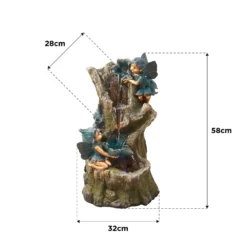 Stylish Fountain Spellbound Water Feature With LEDs -Outdoor Garden 13846074 1034978880968530