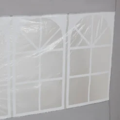 Gazebo With Side Panels - Grey -Outdoor Garden 13884308 9465023690882494