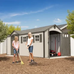 Lifetime 17.5 X 8ft Dual Entry Outdoor Storage Shed - Installation Included -Outdoor Garden 13911315 1404978027978446