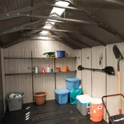 Lifetime 17.5 X 8ft Dual Entry Outdoor Storage Shed - Installation Included -Outdoor Garden 13911315 1714978027846053