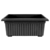 Black Trough Planter - 55cm -Outdoor Garden 13928425 5454981914649911