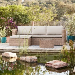 Alexandria Rattan Effect Garden Corner Sofa Set -Outdoor Garden 13936306 1825022386450172