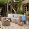 Alexandria Rattan Effect Garden Corner Sofa Set -Outdoor Garden 13936306 2065044427124429