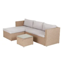 Alexandria Rattan Effect Garden Corner Sofa Set -Outdoor Garden 13936306 6565022386418912
