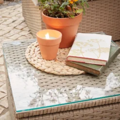 Alexandria Rattan Effect Garden Corner Sofa Set -Outdoor Garden 13936306 8645022386515689