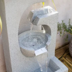 Stylish Fountain Ango Falls Garden Water Feature With LEDs -Outdoor Garden 13947169 1755005844359029