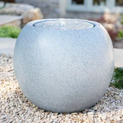 Stylish Fountain Nara Ripple Garden Water Feature With LEDs -Outdoor Garden 13947171 7665005844791440