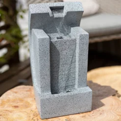 Stylish Fountain Kiso Column Garden Water Feature With LEDs -Outdoor Garden 13947172 1325005844798628