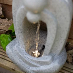 Stylish Fountain Zen Pour Garden Water Feature With LEDs -Outdoor Garden 13947173 3885005844790114