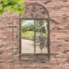 MirrorOutlet Rustic Scroll Large Garden Mirror - 130x70cm -Outdoor Garden 13950539 1144987138997286