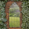 MirrorOutlet Rose Garden Rustic Arch Metal Garden Mirror- 115x50cm -Outdoor Garden 13950554 1074987138796724