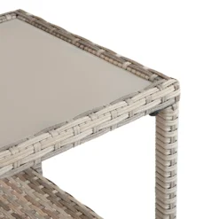 Matara Tea For Two Rattan Effect Bistro Set -Outdoor Garden 13951469 1235022414060813