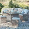 Matara Rattan Effect Corner Sofa Set -Outdoor Garden 13951470 1495045681609496