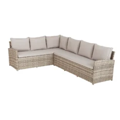 Matara Rattan Effect Corner Sofa Set -Outdoor Garden 13951470 2045021609439600