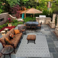 Homebase Outdoor Rug - Grey 120x180cm 7 Homebase Outdoor Rug - Grey 120x180cm -Outdoor Garden 13953335 3724989199317315