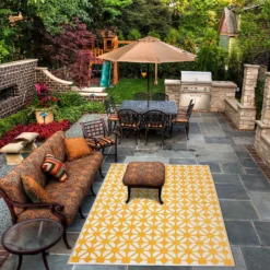 Homebase Outdoor Rug - Mustard 160x230cm 7 Homebase Outdoor Rug - Mustard 160x230cm -Outdoor Garden 13953338 1144989199346799