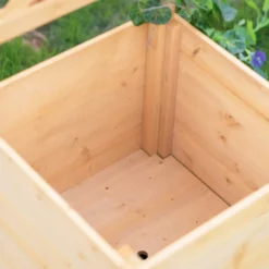 Homebase Wooden Garden Arched Trellis With Planters -Outdoor Garden 13967032 1055014369323618