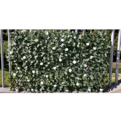 Faux Leaf Trellis 90x180cm - White Rose -Outdoor Garden 13971220 1055014602943134