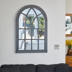 Eden Home And Garden Mirror - Grey -Outdoor Garden 13975353 1025011241056281