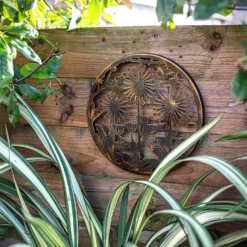 Allium Garden Wall Art 35cm - Antique Bronze -Outdoor Garden 13981005 1135005835194086