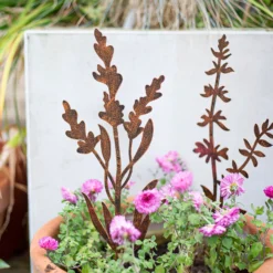 Floral Bronze Ground Stakes - 45cm (Assorted Designs) -Outdoor Garden 13981009 1475005324775952