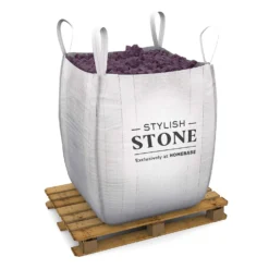 Stylish Stone Midnight Grey Stone Chippings Bulk Bag - 750kg -Outdoor Garden 13993463 5415009945170320