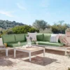 Spirit Metal Garden Corner Sofa Set - Green -Outdoor Garden 13996531 1085055071377767