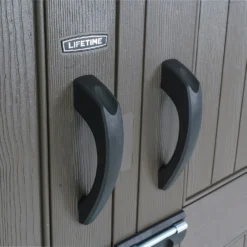 Lifetime 7x7ft Outdoor Storage Shed - Beige -Outdoor Garden 13997407 8414999835023317