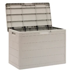 Toomax Garden Storage Box 160L - Warm Grey -Outdoor Garden 13997480 1205004537146376