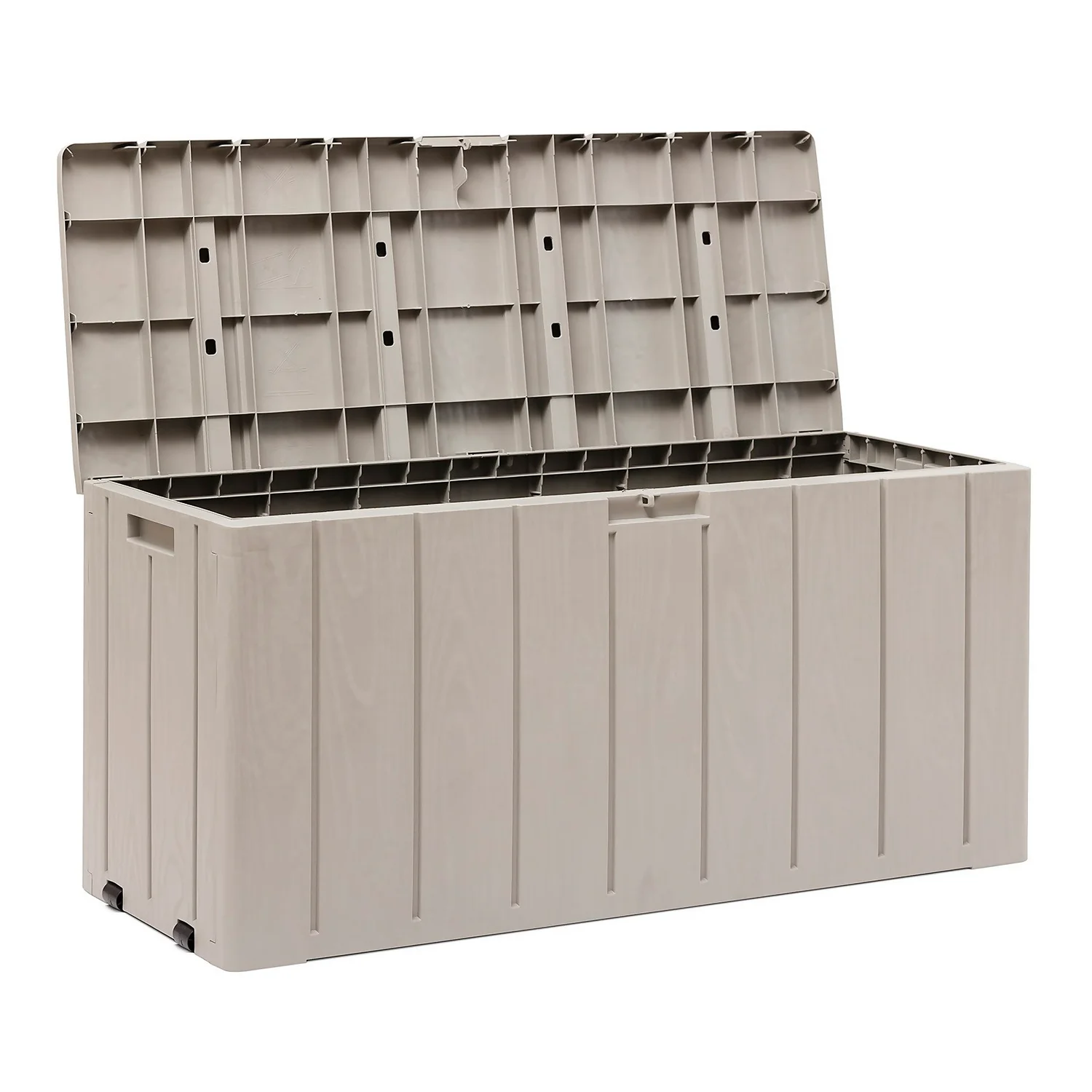 Toomax Bravo Garden Storage Box 270L - Warm Grey 4 Toomax Bravo Garden Storage Box 270L - Warm Grey - Image 2