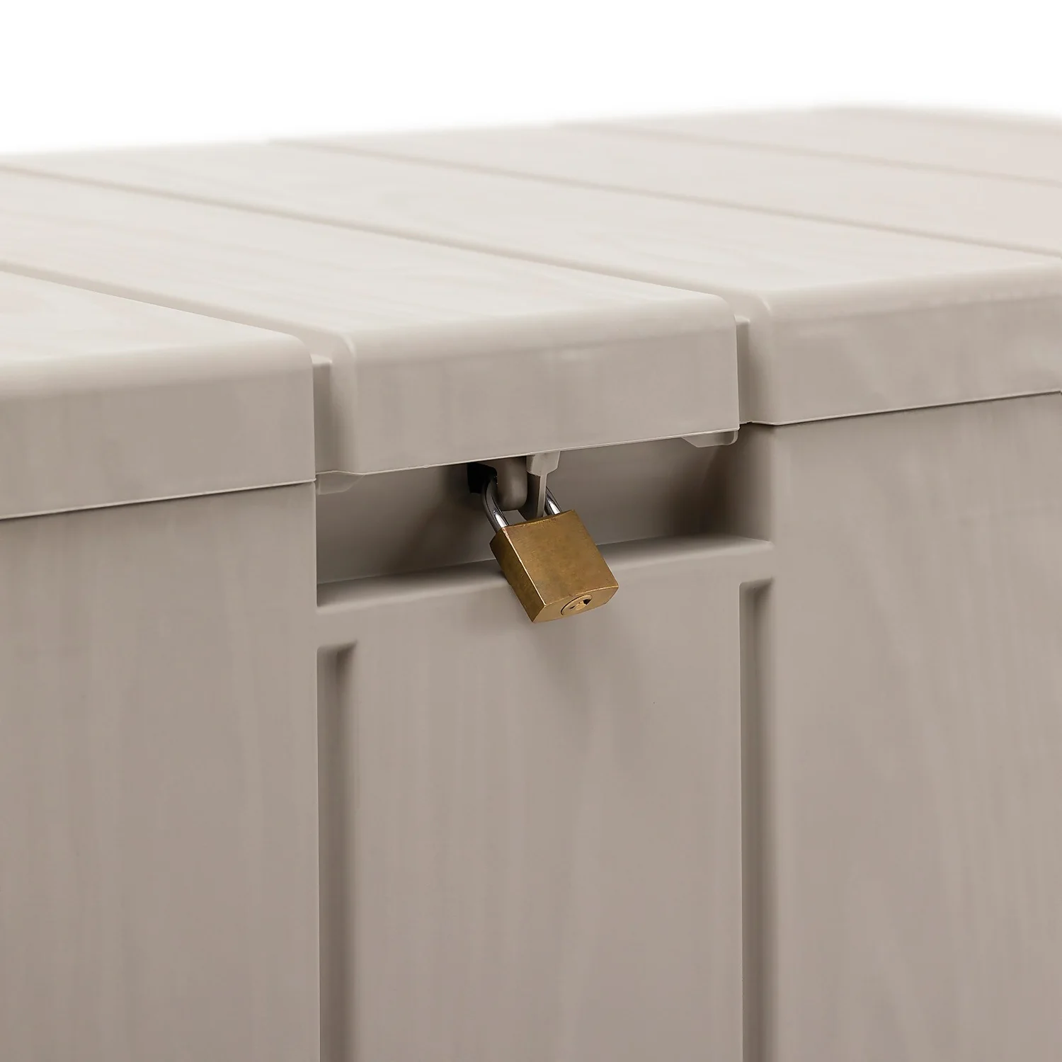 Toomax Bravo Garden Storage Box 270L - Warm Grey 9 Toomax Bravo Garden Storage Box 270L - Warm Grey - Image 7