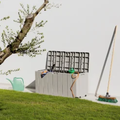 Toomax Bravo Garden Storage Box 270L - Warm Grey 21 Toomax Bravo Garden Storage Box 270L - Warm Grey -Outdoor Garden 13997481 1945004537356445