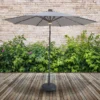 Parasol With Solar Lights 2.7m - Natural -Outdoor Garden 13998275 1595005795418436