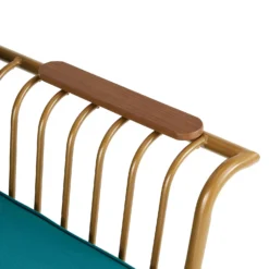 Omari Metal Garden Sofa Set - Teal & Gold -Outdoor Garden 14005703 1125022638254731